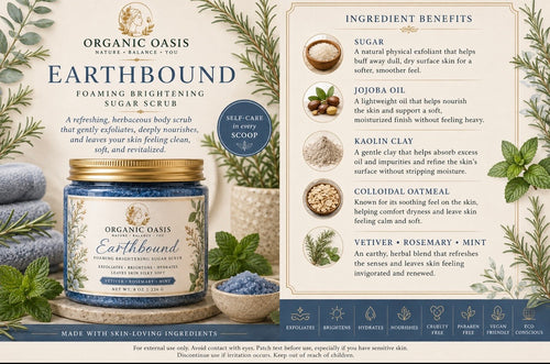 Earthbound: Foaming Brightening Sugar Scrub