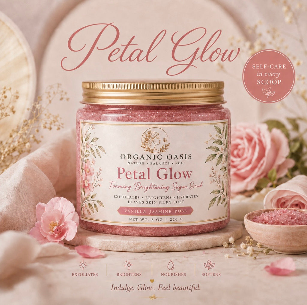 Petal Glow: Foaming Brightening Sugar Scrub