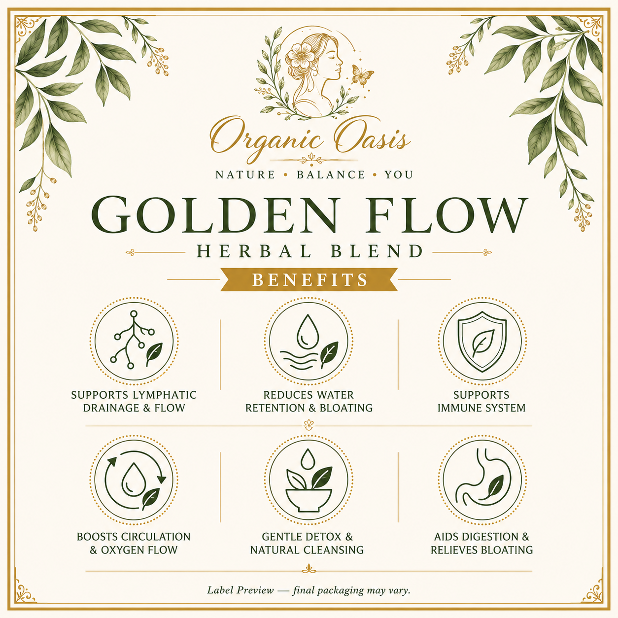 Golden Flow: Lymphatic Drainage